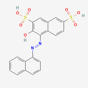 molecular formula C20H14N2O7S2 B12822755 3-Hydroxy-4-(1-naphthyldiazenyl)-2,7-naphthalenedisulfonic acid 