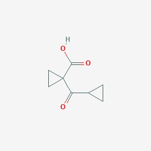 B1282278 1-(Cyclopropanecarbonyl)cyclopropane-1-carboxylic acid CAS No. 86101-65-7