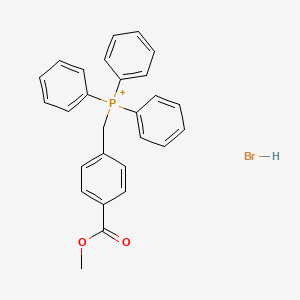 (4-Methoxycarbonylphenyl)methyl-triphenylphosphanium;hydrobromide