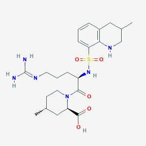 (2R,4R)-1-[(2R)-5-(diaminomethylideneamino)-2-[(3-methyl-1,2,3,4-tetrahydroquinolin-8-yl)sulfonylamino]pentanoyl]-4-methylpiperidine-2-carboxylic acid