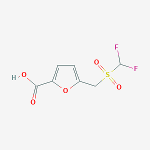 5-(Difluoromethanesulfonylmethyl)furan-2-carboxylic acid