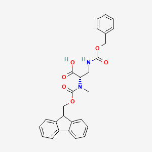 (S)-2-((((9H-Fluoren-9-yl)methoxy)carbonyl)(methyl)amino)-3-(((benzyloxy)carbonyl)amino)propanoic acid