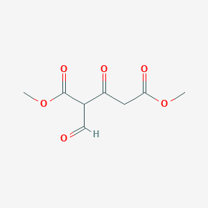 molecular formula C8H10O6 B12822871 Dimethyl 2-formyl-3-oxopentanedioate 