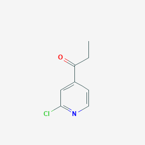 B1282293 2-Chloro-4-propionylpyridine CAS No. 87121-53-7