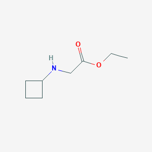 molecular formula C8H15NO2 B1282296 2-(环丁基氨基)乙酸乙酯 CAS No. 742015-31-2