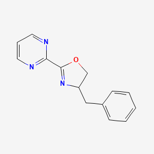 molecular formula C14H13N3O B12822979 4-Benzyl-2-(pyrimidin-2-yl)-4,5-dihydrooxazole 