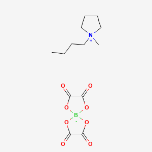 molecular formula C13H20BNO8 B12822983 1-Butyl-1-methylpyrrolidinium bis[oxalato(2-)]borate CAS No. 625835-91-8