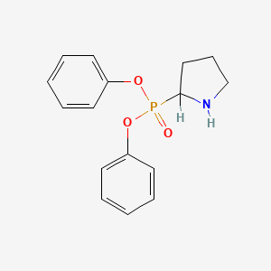 molecular formula C16H18NO3P B12822992 Diphenyl pyrrolidine-2-phosphonate CAS No. 345229-22-3