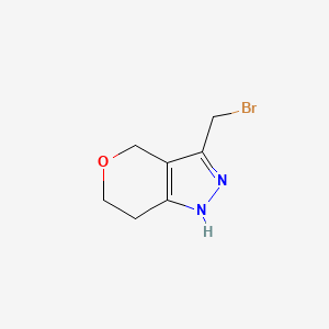 molecular formula C7H9BrN2O B12823000 3-(Bromomethyl)-1,4,6,7-tetrahydropyrano[4,3-c]pyrazole 