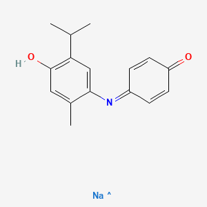 4-(4-Hydroxy-2-methyl-5-propan-2-ylphenyl)imino-1-cyclohexa-2,5-dienone; sodium