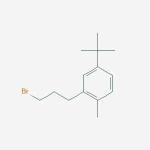 2-(3-Bromopropyl)-4-(tert-butyl)-1-methylbenzene