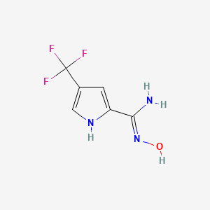 N-Hydroxy-4-(trifluoromethyl)-1H-pyrrole-2-carboximidamide