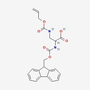 molecular formula C22H22N2O6 B12823051 Fmoc-Dap(Aloc)-OH 