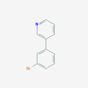 molecular formula C11H8BrN B1282306 3-(3-溴苯基)吡啶 CAS No. 4422-32-6