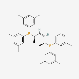 molecular formula C38H46P2 B12823095 ((2R,5R,Z)-Hex-3-ene-2,5-diyl)bis(bis(3,5-dimethylphenyl)phosphane) 