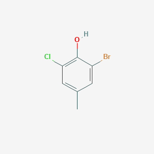 B1282314 2-Bromo-6-chloro-4-methylphenol CAS No. 57018-10-7