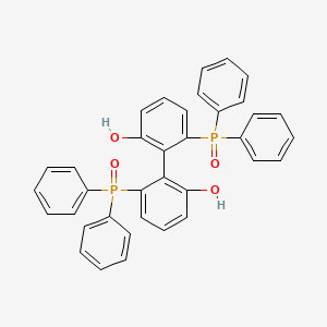 molecular formula C36H28O4P2 B12823190 (6,6'-Dihydroxybiphenyl-2,2'-diyl)bis(diphenylphosphine Oxide) 