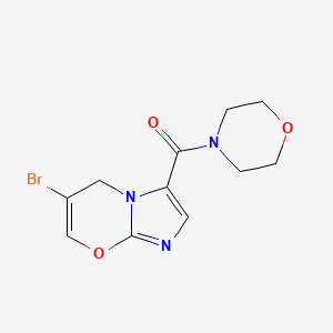 (6-Bromo-5h-imidazo[2,1-b][1,3]oxazin-3-yl)(morpholino)methanone