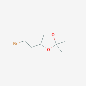 B1282321 4-(2-Bromoethyl)-2,2-dimethyl-1,3-dioxolane CAS No. 89942-18-7