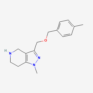 1-Methyl-3-(((4-methylbenzyl)oxy)methyl)-4,5,6,7-tetrahydro-1H-pyrazolo[4,3-c]pyridine