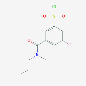 3-Fluoro-5-(methyl(propyl)carbamoyl)benzenesulfonyl chloride