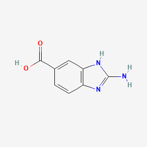 molecular formula C8H7N3O2 B1282323 2-氨基-1H-苯并[d]咪唑-5-羧酸 CAS No. 76391-97-4