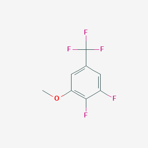 molecular formula C8H5F5O B12823237 1,2-Difluoro-3-methoxy-5-(trifluoromethyl)benzene 