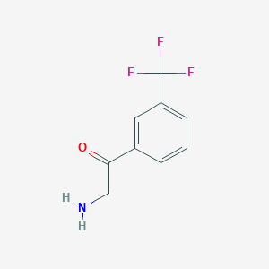 molecular formula C9H8F3NO B1282325 2-氨基-1-[3-(三氟甲基)苯基]乙酮 CAS No. 64748-87-4