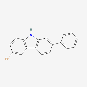 molecular formula C18H12BrN B12823252 6-Bromo-2-phenyl-9H-carbazole 