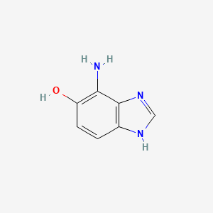 molecular formula C7H7N3O B12823254 4-Amino-1H-benzo[d]imidazol-5-ol 