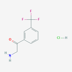 B1282326 2-Amino-1-(3-(trifluoromethyl)phenyl)ethanone hydrochloride CAS No. 61062-56-4