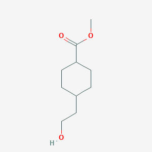 molecular formula C10H18O3 B12823261 Methyl 4-(2-hydroxyethyl)cyclohexane-1-carboxylate 