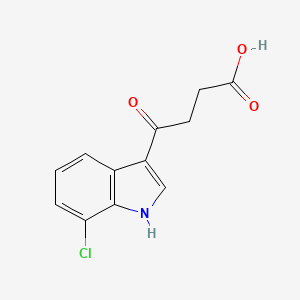 molecular formula C12H10ClNO3 B12823293 4-(7-Chloro-1H-indol-3-yl)-4-oxobutanoic acid 