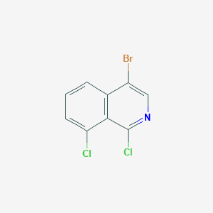 molecular formula C9H4BrCl2N B12823313 4-Bromo-1,8-dichloroisoquinoline 