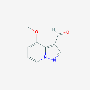 molecular formula C9H8N2O2 B12823319 4-Methoxypyrazolo[1,5-a]pyridine-3-carbaldehyde 