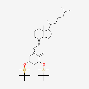 molecular formula C39H72O2Si2 B12823353 [[(1a,3b,5e,7e)-9,10-Secocholesta-5,7,10(19)-triene-1,3-diyl]bis(oxy)]bis[(1,1-dimethylethyl)dimethylsilane] 