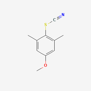 molecular formula C10H11NOS B12823384 5-Methoxy-1,3-dimethyl-2-thiocyanatobenzene 