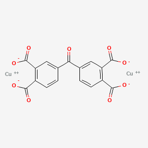 molecular formula C17H6Cu2O9 B12823392 Dicupric 4,4'-carbonyldiphthalate CAS No. 68123-45-5