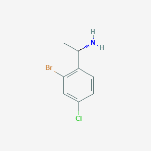 molecular formula C8H9BrClN B12823395 (S)-1-(2-Bromo-4-chlorophenyl)ethan-1-amine 