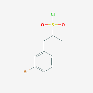 1-(3-Bromophenyl)propane-2-sulfonyl chloride