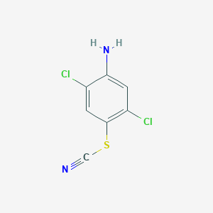 molecular formula C7H4Cl2N2S B12823437 2,5-Dichloro-4-thiocyanatoaniline CAS No. 772-12-3