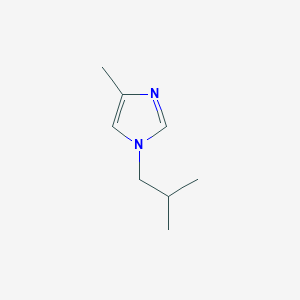 molecular formula C8H14N2 B12823454 1-Isobutyl-4-methyl-1H-imidazole 