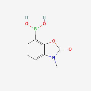 molecular formula C8H8BNO4 B12823457 (3-Methyl-2-oxo-2,3-dihydrobenzo[d]oxazol-7-yl)boronic acid 