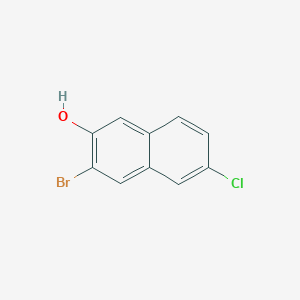 molecular formula C10H6BrClO B12823479 3-Bromo-6-chloro-2-Naphthalenol 