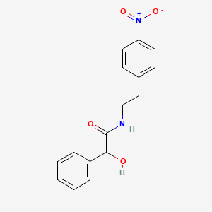 molecular formula C16H16N2O4 B12823486 2-hydroxy-N-[2-(4-nitrophenyl)ethyl]-2-phenylacetamide 