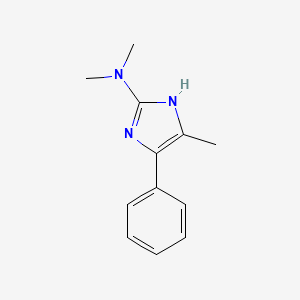 molecular formula C12H15N3 B12823489 N,N,4-Trimethyl-5-phenyl-1H-imidazol-2-amine 