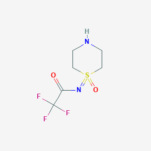 2,2,2-Trifluoro-N-(1-oxidothiomorpholin-1-ylidene)acetamide