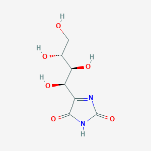 molecular formula C7H10N2O6 B12823528 4-((1R,2S,3R)-1,2,3,4-Tetrahydroxybutyl)-1H-imidazole-2,5-dione 