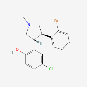 2-((3R,4R)-4-(2-bromophenyl)-1-methylpyrrolidin-3-yl)-4-chlorophenol