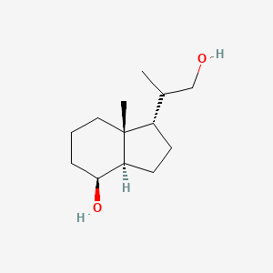 molecular formula C13H24O2 B12823536 (1S,3aR,4S,7aR)-1-(1-hydroxypropan-2-yl)-7a-methyl-1,2,3,3a,4,5,6,7-octahydroinden-4-ol 